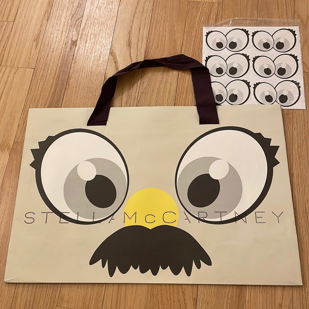 STELLA McCARTNEY SHOPPING BAG (empty, with matching stickers)